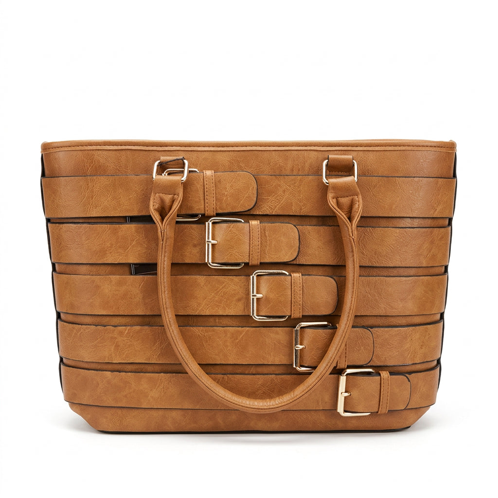 Tote style buckle bag