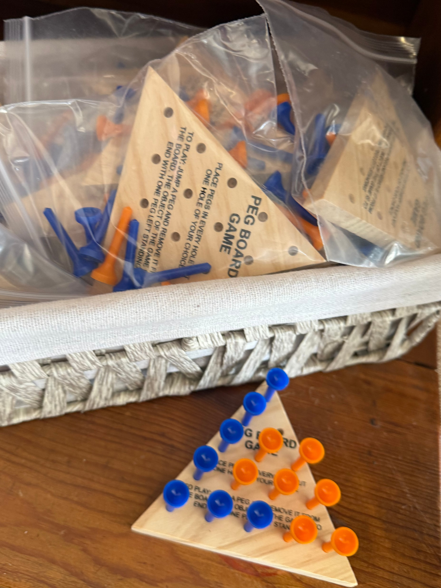 Wood Peg Board Game