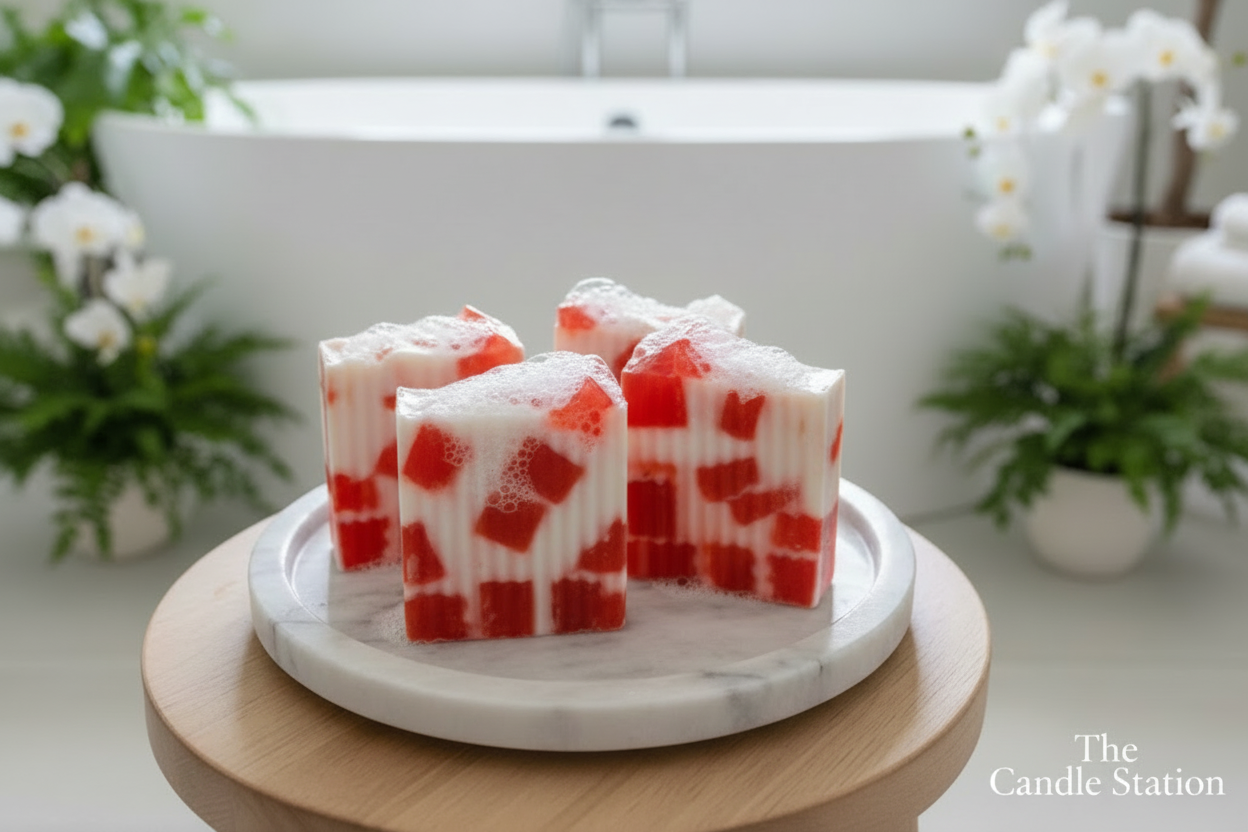 Peppermint Bliss goats milk natural soap
