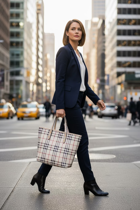 Beige BB inspired professional tote w/ accessories