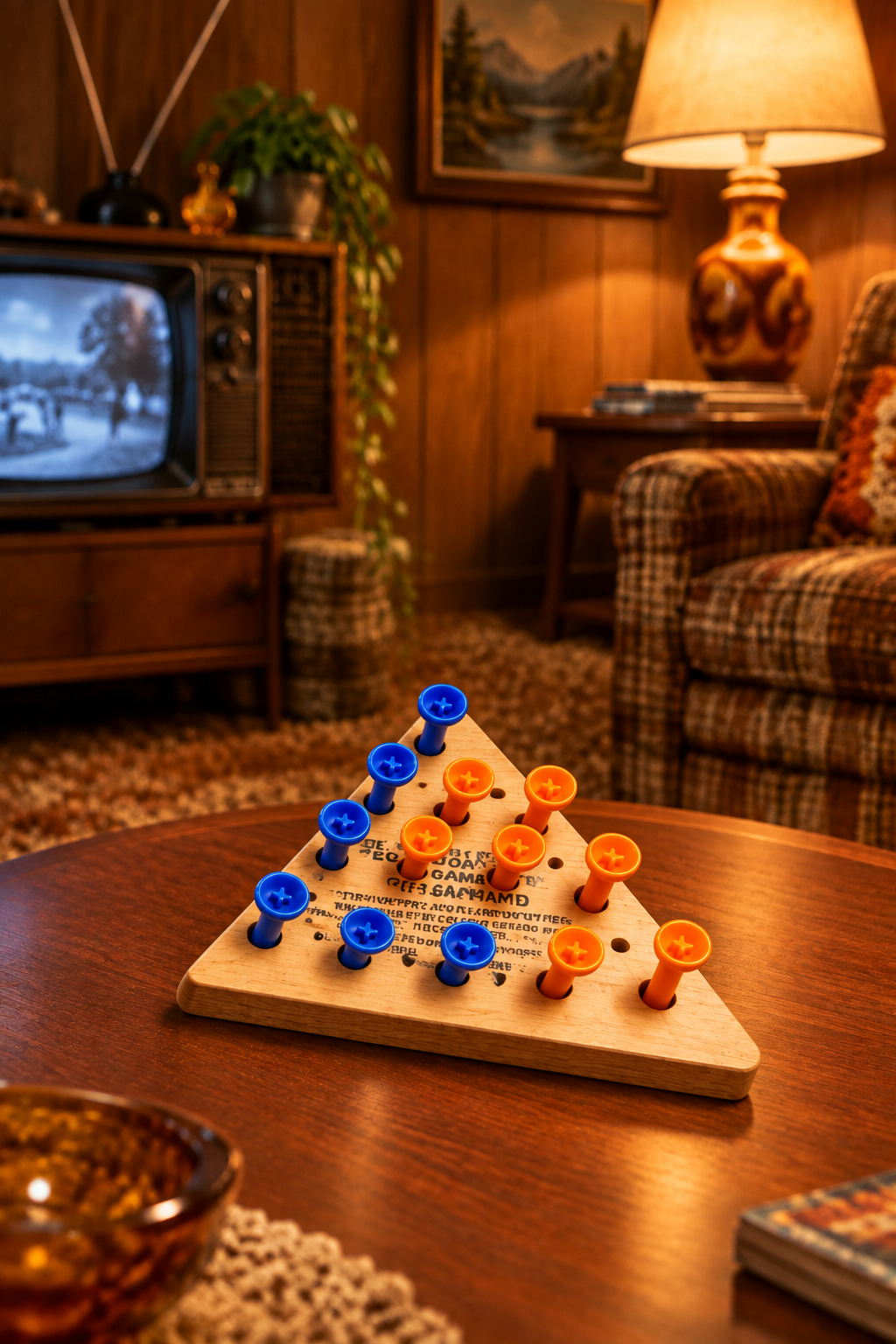Wood Peg Board Game