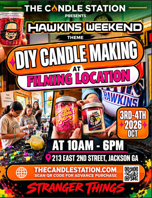 Advance Purchase DIY Candle Making Event (Hawkins Weekend)